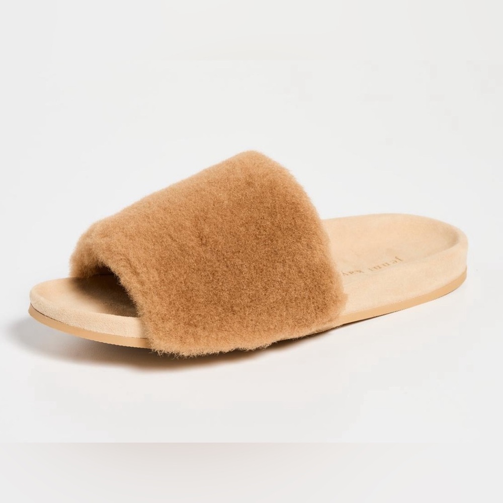 New Jenni Kayne Shearling Slides with duster